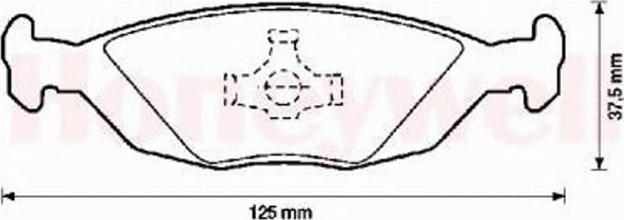 BENDIX 571428B - Тормозные колодки, дисковые, комплект autodnr.net