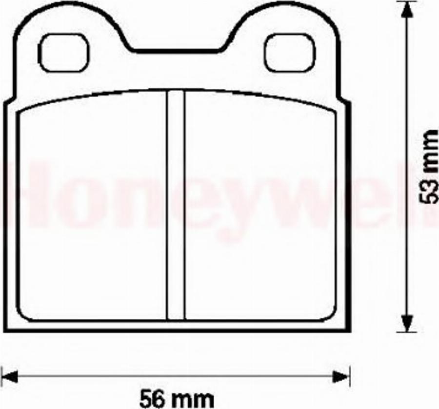 BENDIX 571429B - Тормозные колодки, дисковые, комплект avtokuzovplus.com.ua