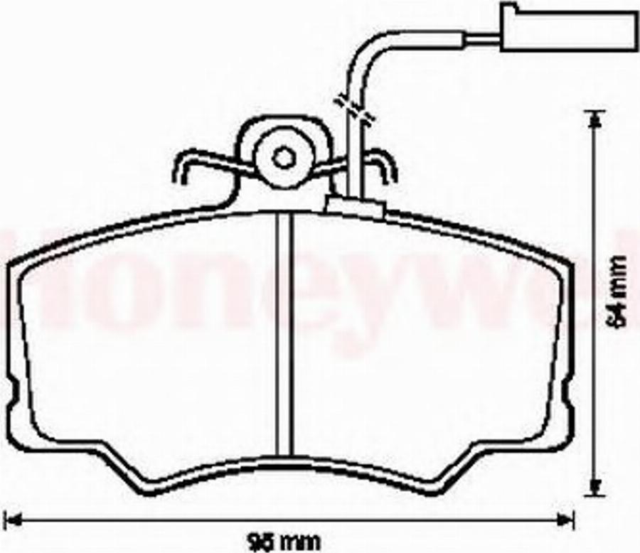 BENDIX 571433B - Тормозные колодки, дисковые, комплект autodnr.net