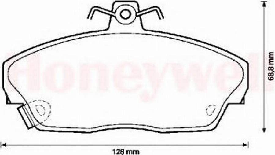 BENDIX 571438B - Тормозные колодки, дисковые, комплект autodnr.net