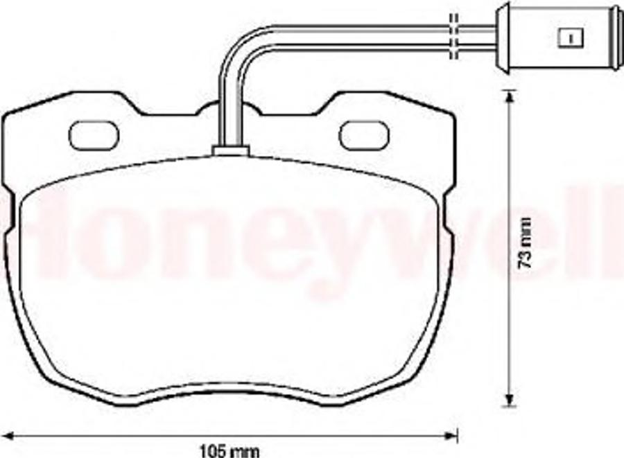 BENDIX 571439X - Тормозные колодки, дисковые, комплект avtokuzovplus.com.ua