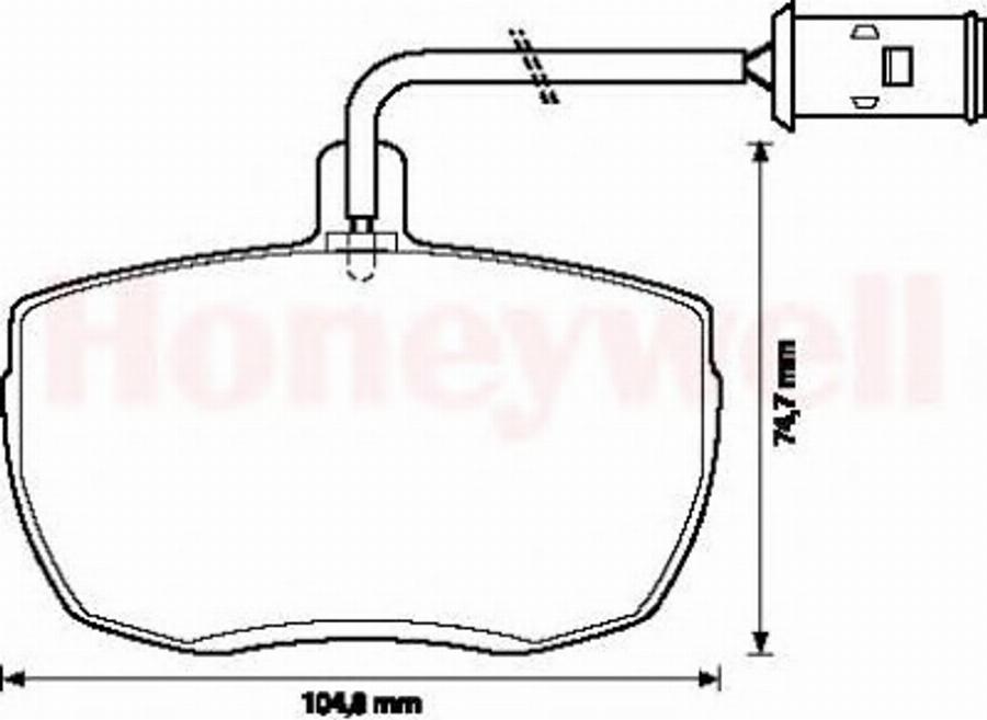 BENDIX 571442B - Тормозные колодки, дисковые, комплект autodnr.net