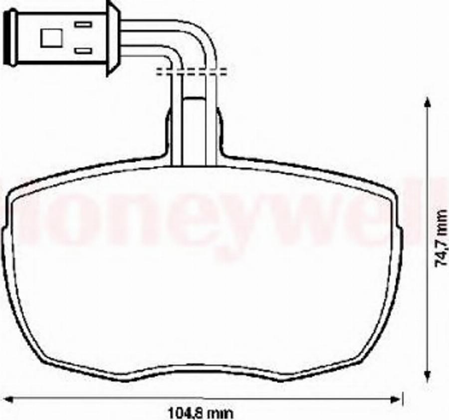 BENDIX 571444B - Тормозные колодки, дисковые, комплект autodnr.net