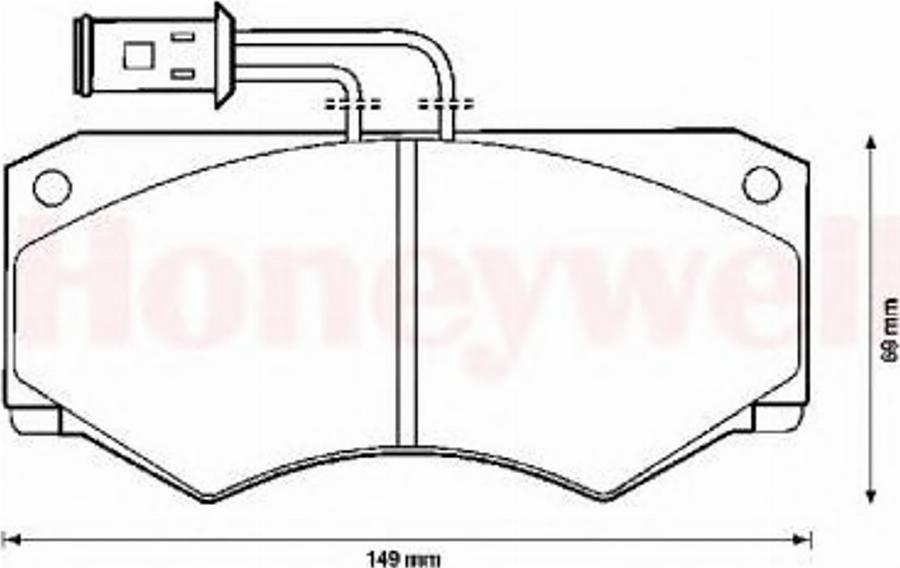 BENDIX 571446B - Тормозные колодки, дисковые, комплект avtokuzovplus.com.ua