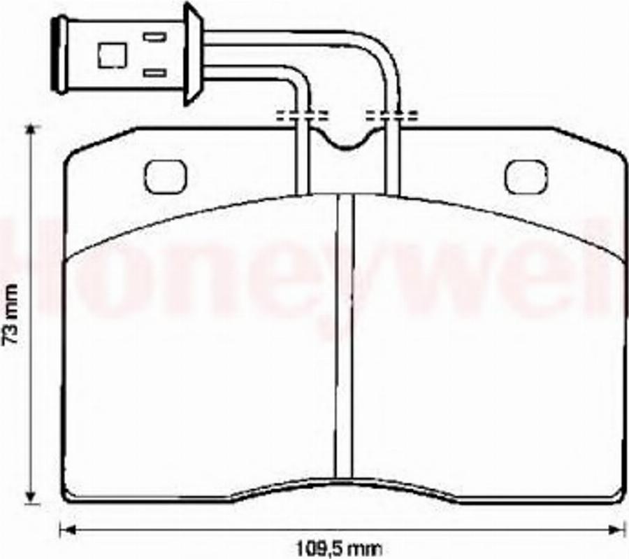 BENDIX 571447B - Гальмівні колодки, дискові гальма autocars.com.ua