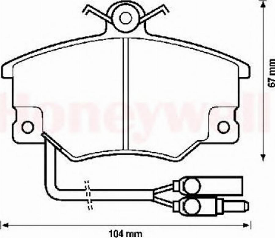 BENDIX 571452B - Тормозные колодки, дисковые, комплект autodnr.net