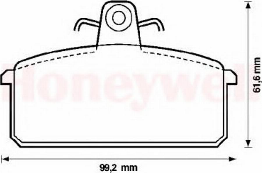 BENDIX 571453B - Тормозные колодки, дисковые, комплект autodnr.net