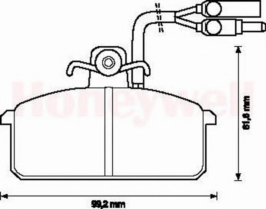 BENDIX 571455B - Гальмівні колодки, дискові гальма autocars.com.ua