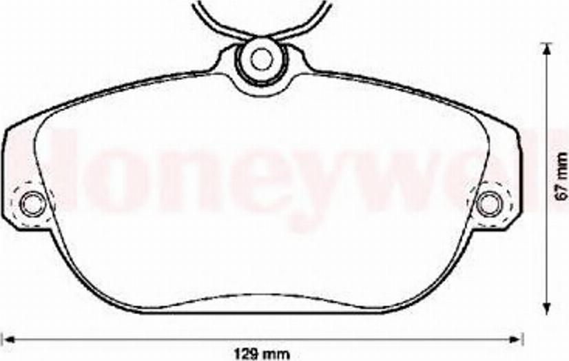 BENDIX 571456X - Тормозные колодки, дисковые, комплект avtokuzovplus.com.ua