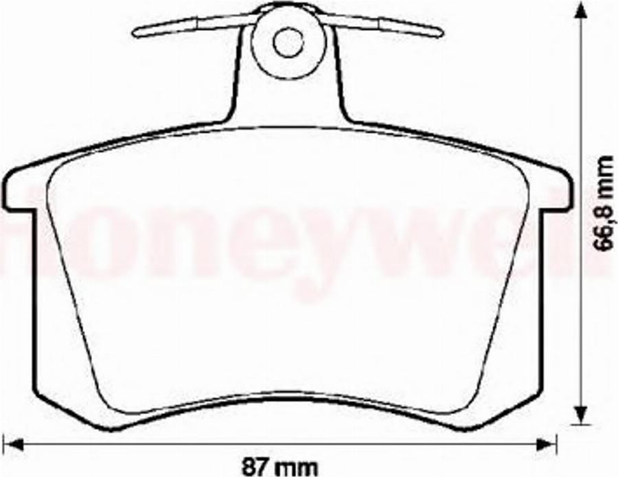 BENDIX 571462B - Гальмівні колодки, дискові гальма autocars.com.ua