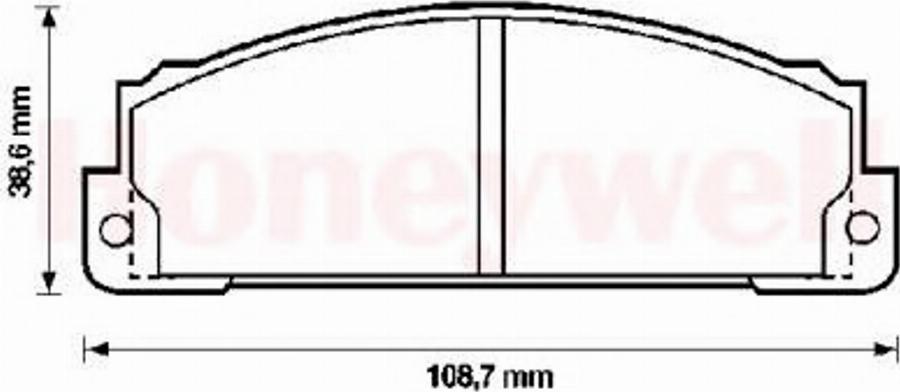 BENDIX 571463X - Тормозные колодки, дисковые, комплект avtokuzovplus.com.ua