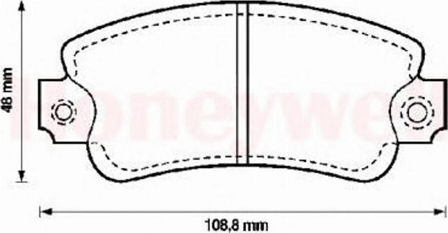 BENDIX 571464X - Тормозные колодки, дисковые, комплект avtokuzovplus.com.ua