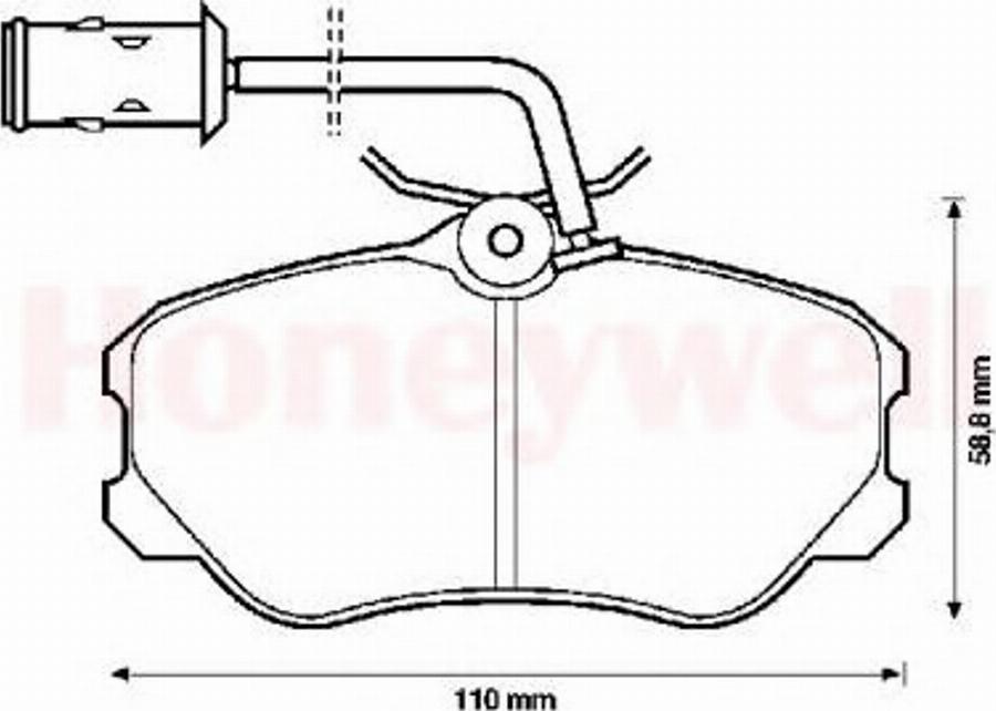 BENDIX 571471B - Гальмівні колодки, дискові гальма autocars.com.ua