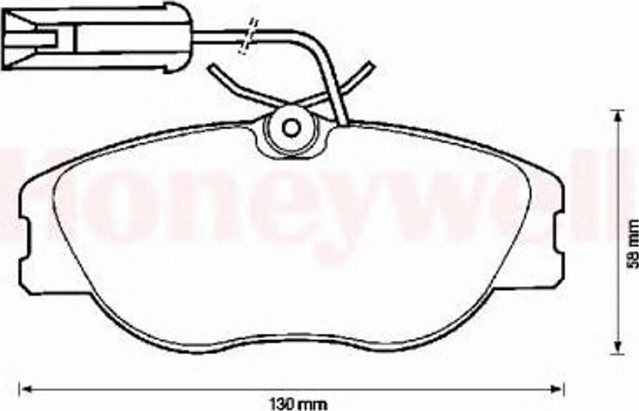 BENDIX 571472B - Тормозные колодки, дисковые, комплект avtokuzovplus.com.ua