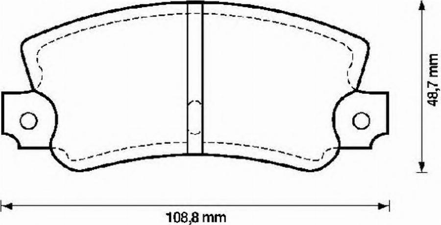 BENDIX 571475B - Тормозные колодки, дисковые, комплект avtokuzovplus.com.ua