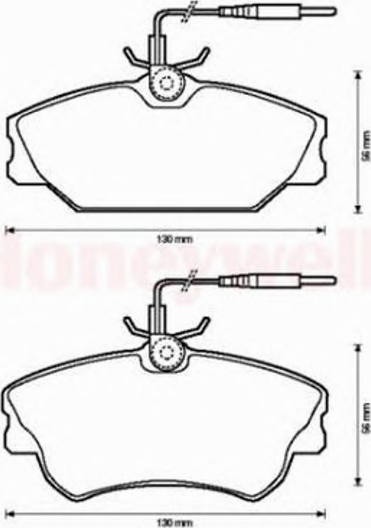 BENDIX 571476B - Гальмівні колодки, дискові гальма autocars.com.ua