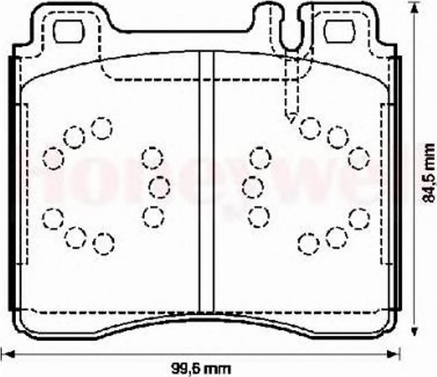 BENDIX 571477B - Тормозные колодки, дисковые, комплект autodnr.net