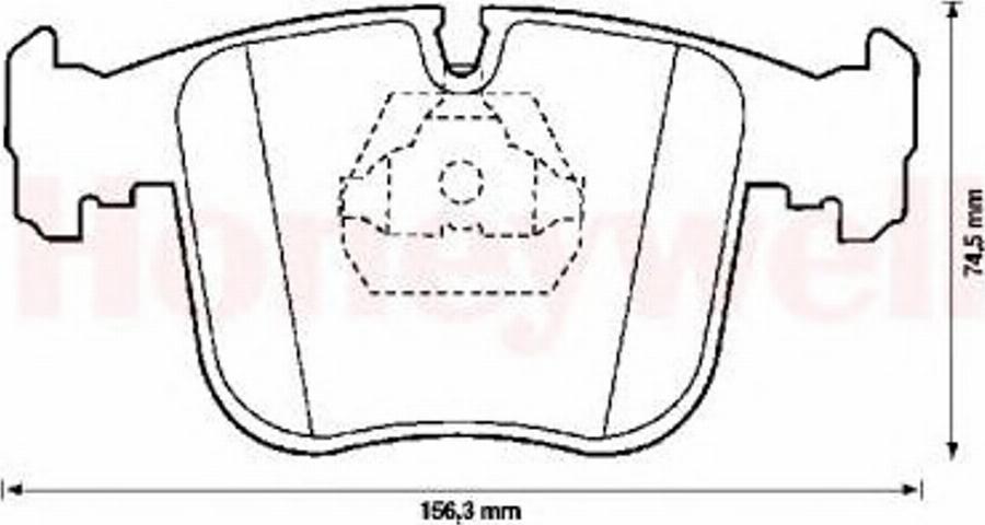 BENDIX 571485B - Гальмівні колодки, дискові гальма autocars.com.ua