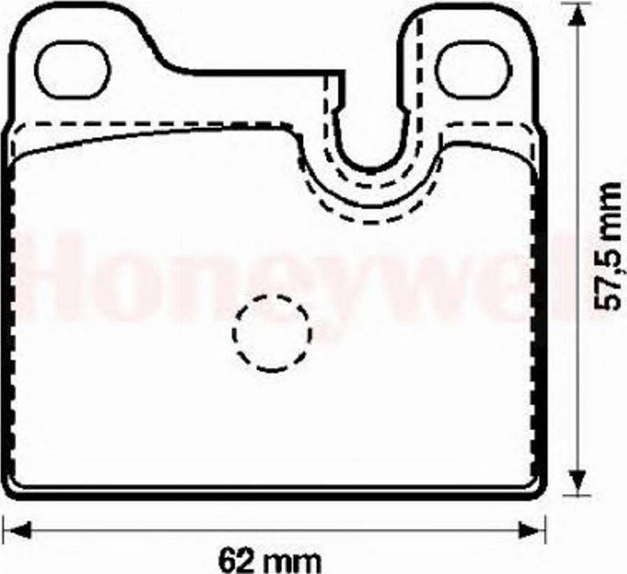 BENDIX 571488B - Тормозные колодки, дисковые, комплект avtokuzovplus.com.ua