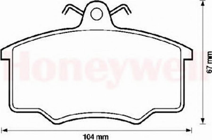 BENDIX 571491B - Тормозные колодки, дисковые, комплект avtokuzovplus.com.ua