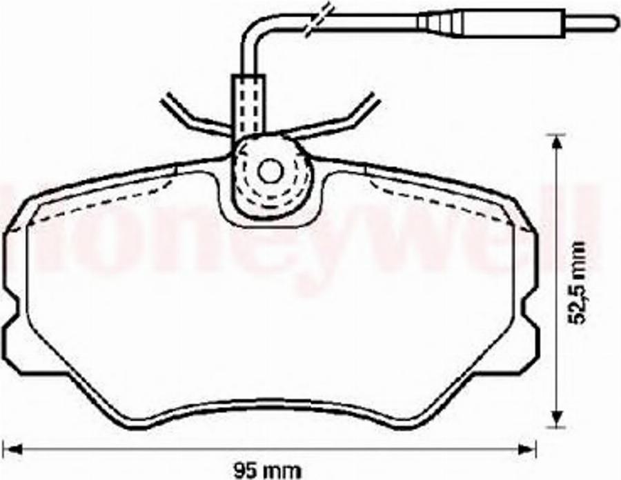 BENDIX 571510B - Гальмівні колодки, дискові гальма autocars.com.ua