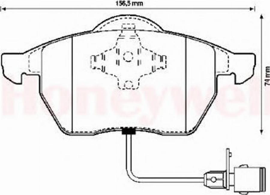 BENDIX 571512B - Тормозные колодки, дисковые, комплект avtokuzovplus.com.ua