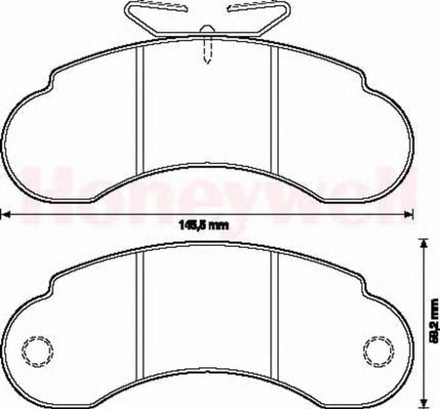 BENDIX 571521B - Тормозные колодки, дисковые, комплект avtokuzovplus.com.ua