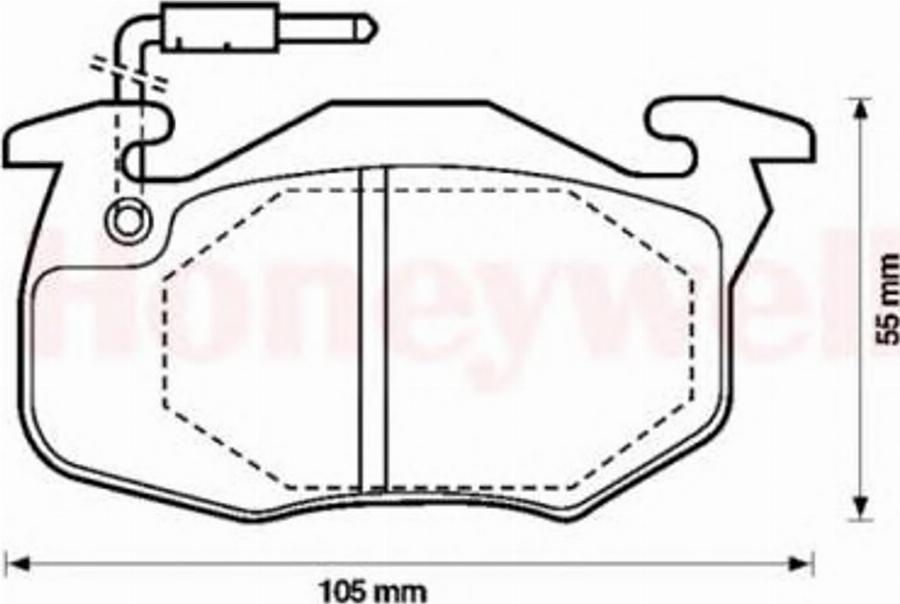 BENDIX 571524 B - Тормозные колодки, дисковые, комплект autodnr.net