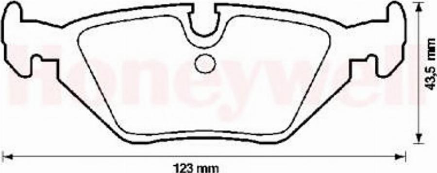 BENDIX 571527B - Тормозные колодки, дисковые, комплект avtokuzovplus.com.ua