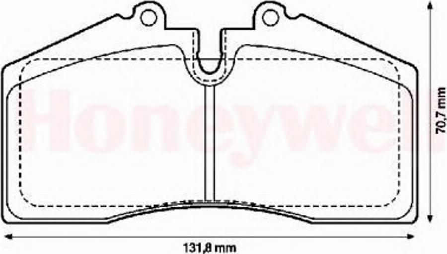 BENDIX 571534B - Тормозные колодки, дисковые, комплект autodnr.net