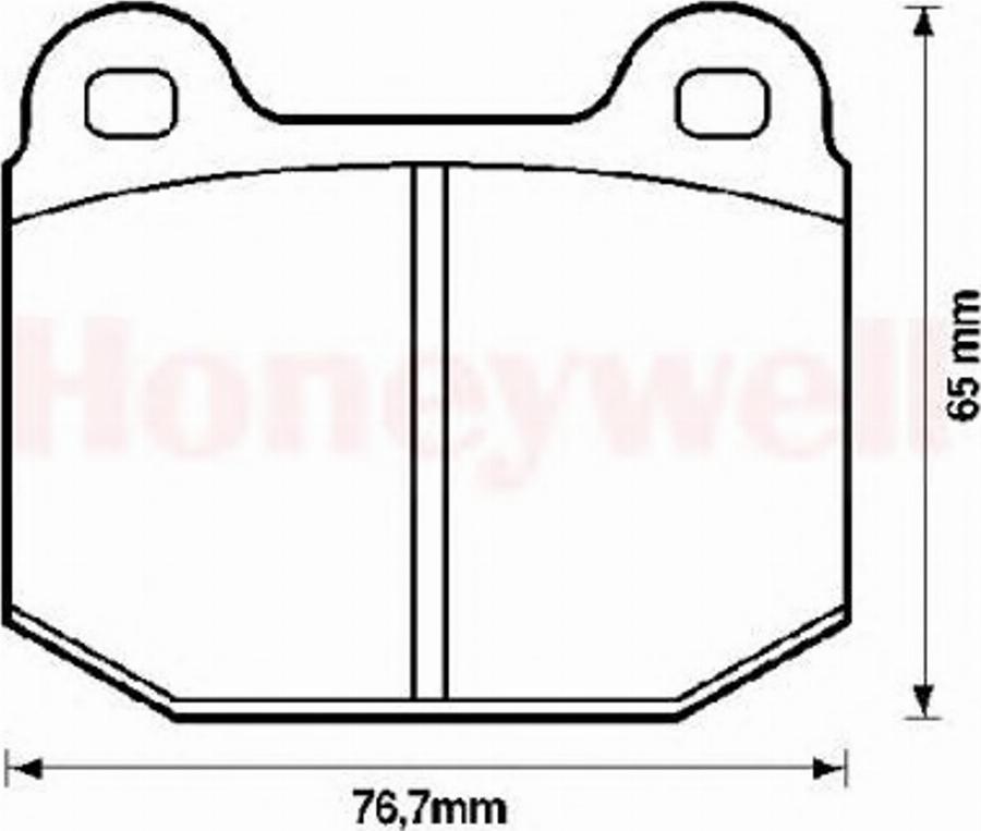 BENDIX 571543B - Тормозные колодки, дисковые, комплект autodnr.net