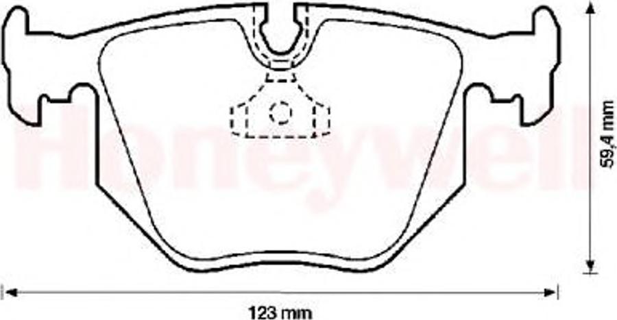 BENDIX 571545B - Тормозные колодки, дисковые, комплект autodnr.net