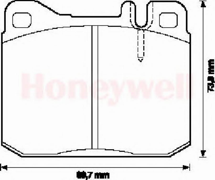 BENDIX 571553B - Тормозные колодки, дисковые, комплект avtokuzovplus.com.ua