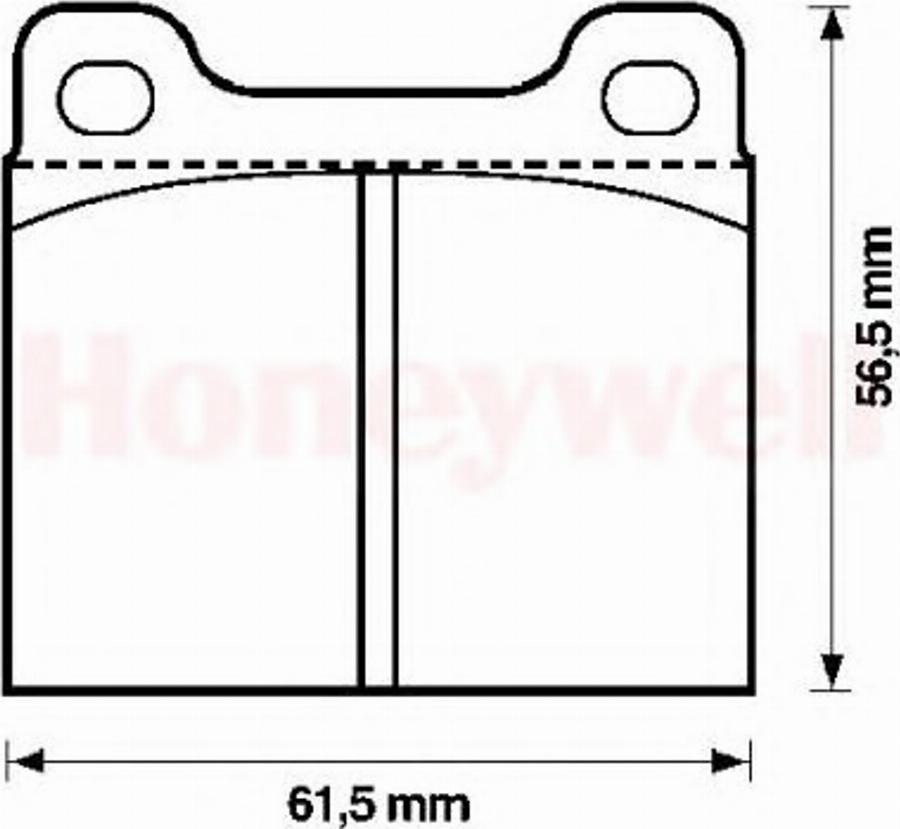 BENDIX 571554B - Гальмівні колодки, дискові гальма autocars.com.ua