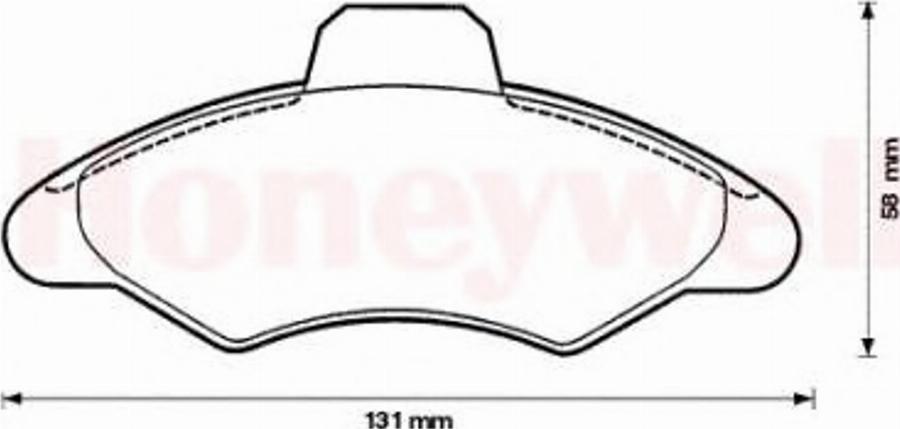 BENDIX 571725B - Гальмівні колодки, дискові гальма autocars.com.ua