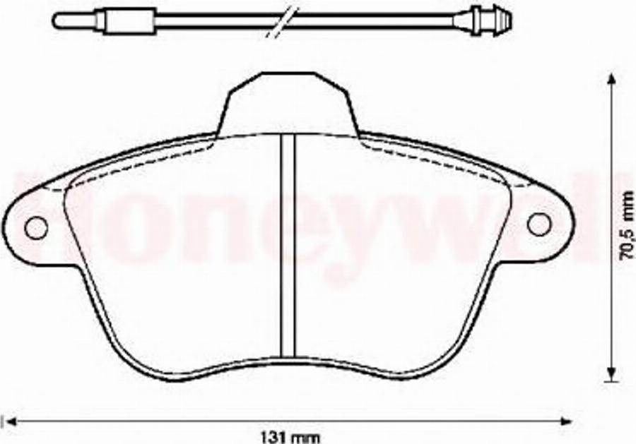 BENDIX 571733X - Тормозные колодки, дисковые, комплект avtokuzovplus.com.ua