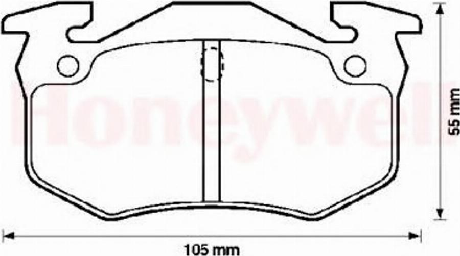 BENDIX 571744B - Гальмівні колодки, дискові гальма autocars.com.ua