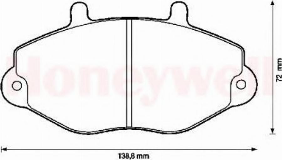 BENDIX 571746B - Гальмівні колодки, дискові гальма autocars.com.ua