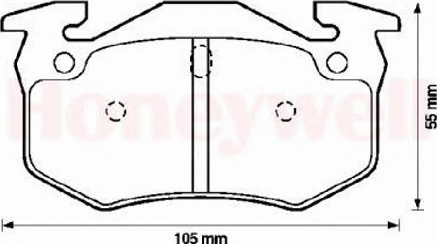 BENDIX 571747X - Тормозные колодки, дисковые, комплект avtokuzovplus.com.ua