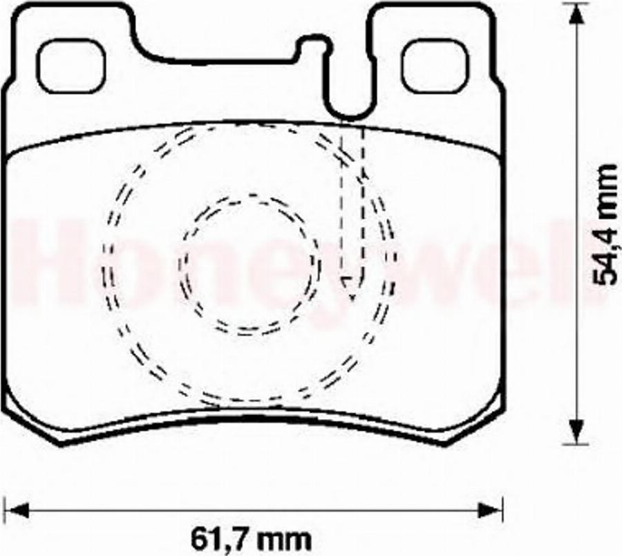 BENDIX 571753X - Тормозные колодки, дисковые, комплект avtokuzovplus.com.ua