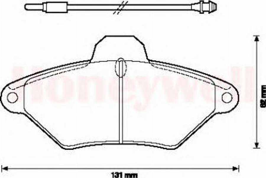 BENDIX 571757B - Тормозные колодки, дисковые, комплект avtokuzovplus.com.ua