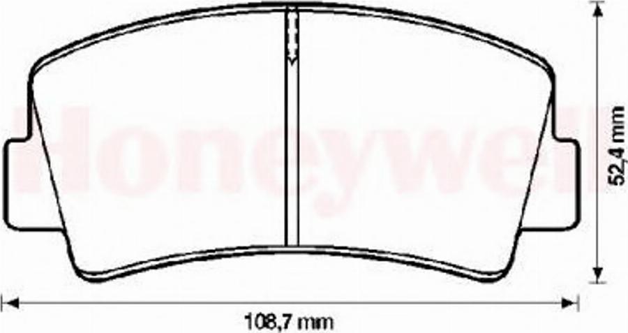 BENDIX 571809B - Тормозные колодки, дисковые, комплект autodnr.net