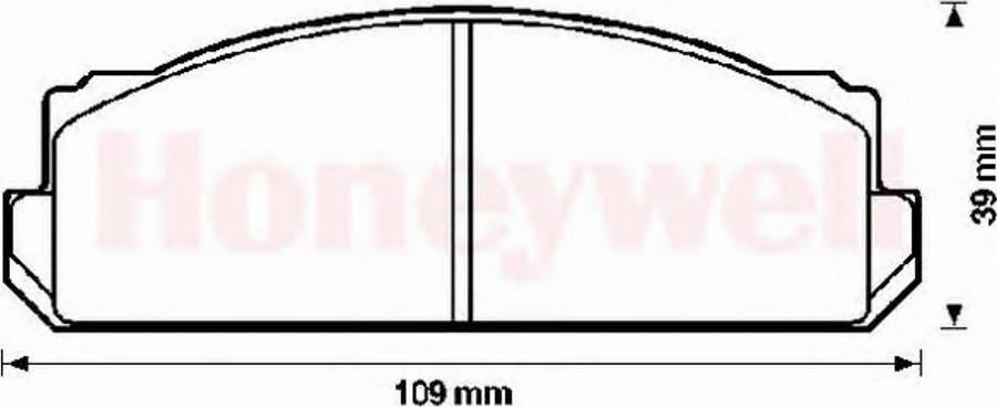 BENDIX 571810B - Тормозные колодки, дисковые, комплект avtokuzovplus.com.ua