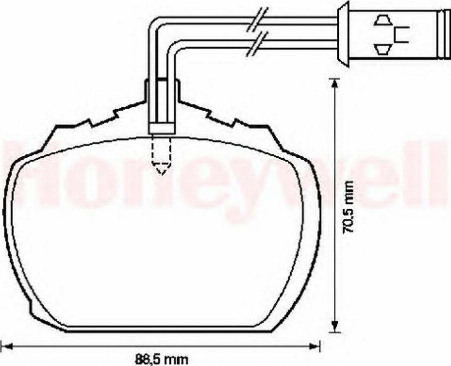 BENDIX 571820B - Тормозные колодки, дисковые, комплект autodnr.net