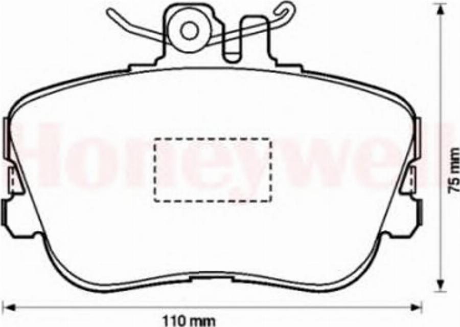 BENDIX 571828B - Тормозные колодки, дисковые, комплект autodnr.net