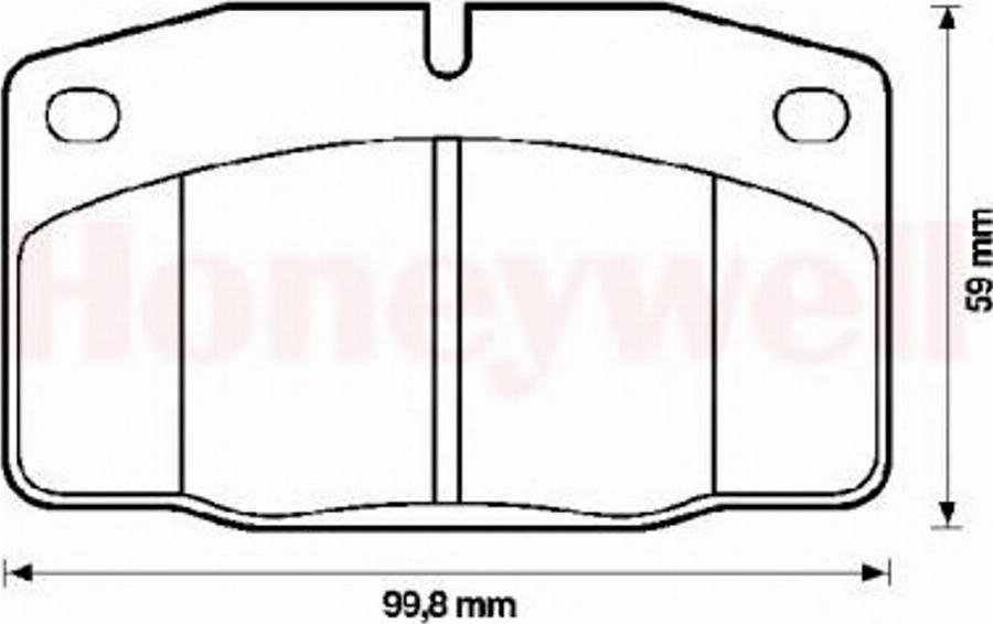 BENDIX 571833B - Гальмівні колодки, дискові гальма autocars.com.ua