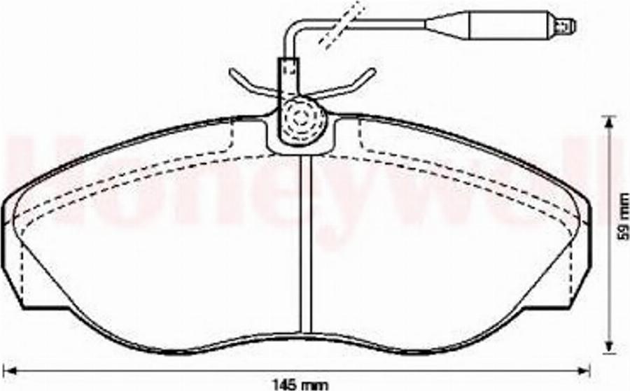 BENDIX 571839B - Тормозные колодки, дисковые, комплект avtokuzovplus.com.ua