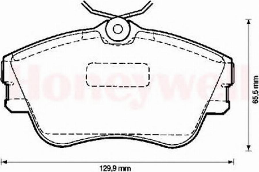 BENDIX 571847B - Тормозные колодки, дисковые, комплект avtokuzovplus.com.ua