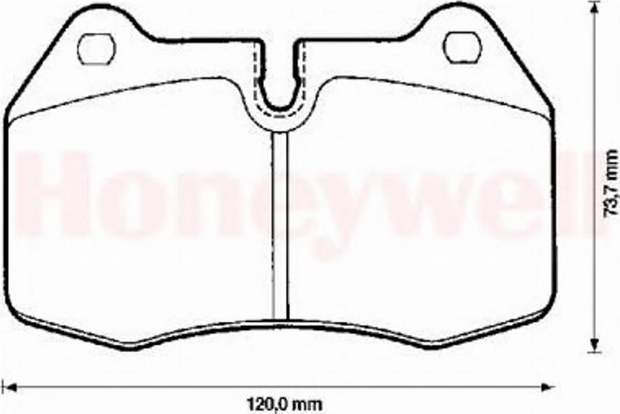 BENDIX 571852B - Гальмівні колодки, дискові гальма autocars.com.ua