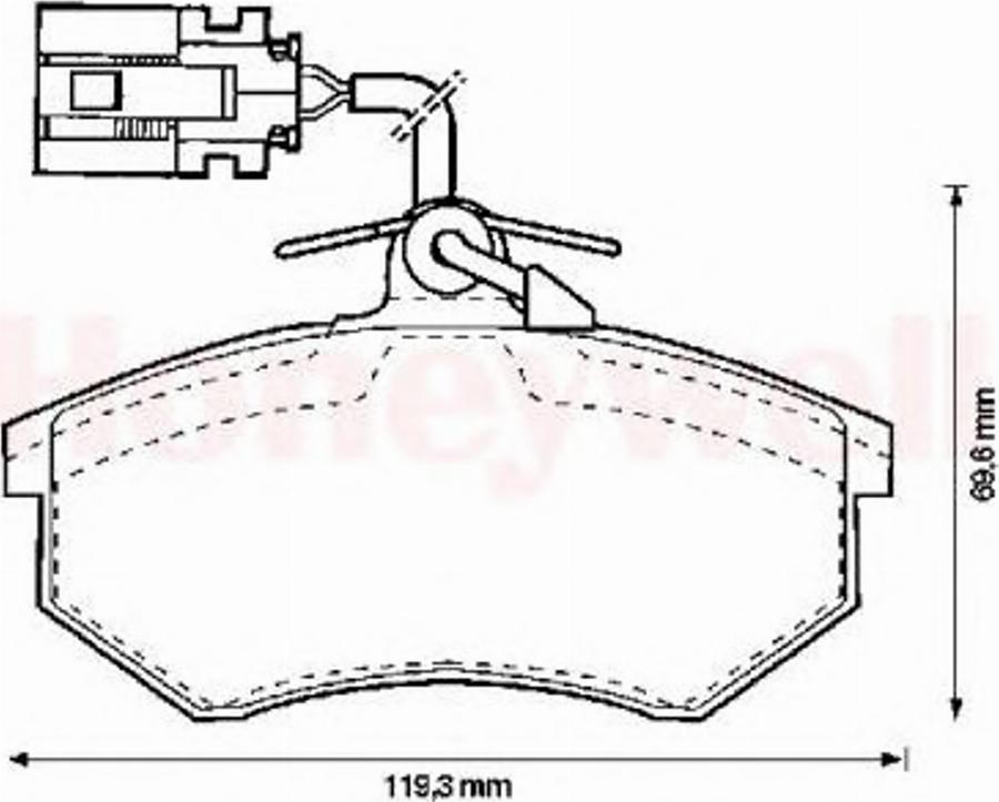 BENDIX 571856B - Тормозные колодки, дисковые, комплект avtokuzovplus.com.ua